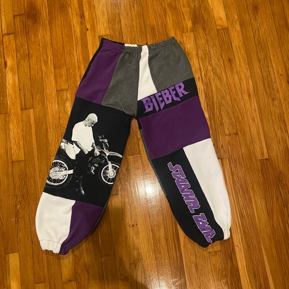Reworked Justin Bieber Patchwork Sweatpants - Picture 3 of 6